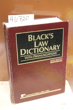 Seller image for Black's Law Dictionary Definitions of the Terms and Phrases of American and English Jurisprudence, Ancient and Modern for sale by Princeton Antiques Bookshop