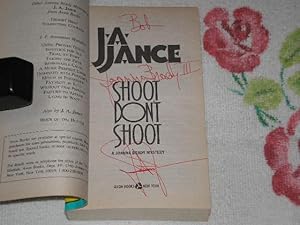 Seller image for Shoot Don't Shoot: A Joanna Brady Mystery: Signed for sale by SkylarkerBooks