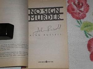 Seller image for No Sign Of Murder: Signed for sale by SkylarkerBooks