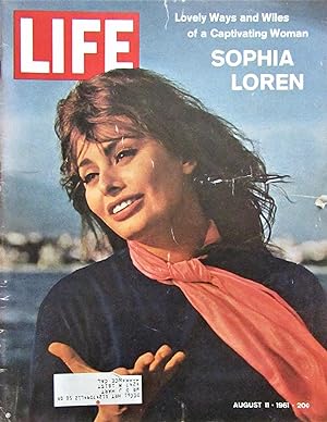 Life Magazine August 11, 1961 -- Cover: Sophia Loren