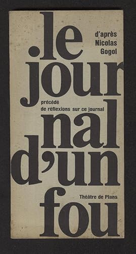 Immagine del venditore per LE JOURNAL D'UN FOU venduto da Librairie l'Aspidistra