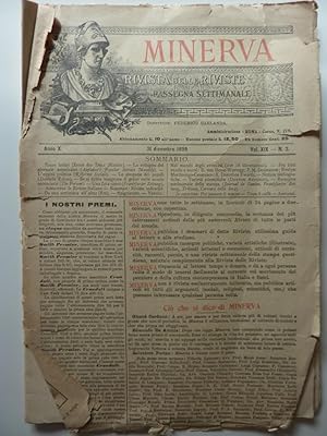 "MINERVA - RIVISTA DELLE RIVISTE Rassegna Settimanale Anno X 31 Dicembre 1889 Vol. XIX n.°3"