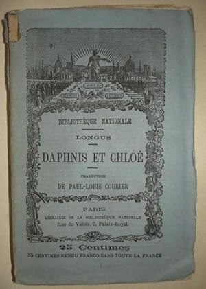 DAPHNIS ET CHLOE, suivi de LETTRE A M. RENOUARD, LIBRAIRE, SUR UNE TACHE FAITE A UN MANUSCRIT DE ...