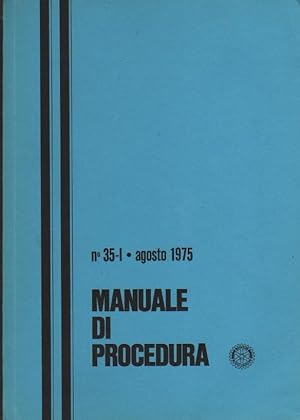 manuale massoneria MANUALE DI PROCEDURA