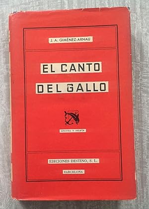 Imagen del vendedor de EL CANTO DEL GALLO a la venta por Librera Sagasta