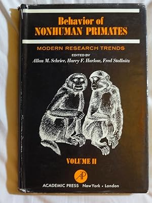 Seller image for BEHAVIOR OF NONHUMAN PRIMATES Modern Research Trends Volume II for sale by Douglas Books