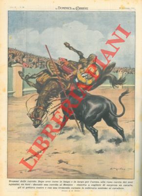Durante una corrida in Messico, un toro coglie di sorpresa un cavallo, gli si getta contro e lo s...