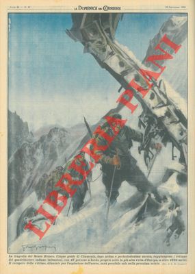Cinque guide di Chamonix raggiungono i rottami del quadrimotore indiano infrantosi sotto il Monte...