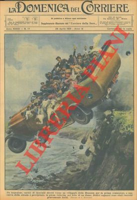 Un torpedone, carico di fanciulli diretto verso un villaggio della Renania per la prima comunione...