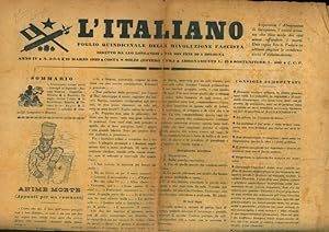L'Italiano. Foglio quindicinale della Rivoluzione fascista diretto da Leo Longanesi.
