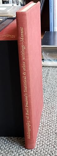 Immagine del venditore per A Bibliography of the Statistical and Other Writings of Karl Pearson. venduto da Ted Kottler, Bookseller