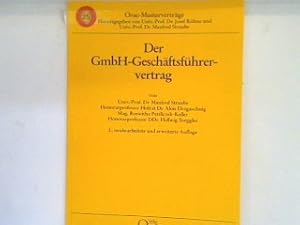 Immagine del venditore per Der GmbH-Geschftsfhrervertrag. Bd. 7 venduto da books4less (Versandantiquariat Petra Gros GmbH & Co. KG)