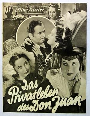 Bild des Verkufers fr Das Privatleben des Don Juan. Regie: Alexander Korda. Hauptrollen: Douglas Fairbanks u. Merle Oberon. Berlin 1934. 4to. (29 : 22,5 cm). Mit zahlr. Abbildungen. 4 Bl. Geheftet. zum Verkauf von Jrgen Patzer