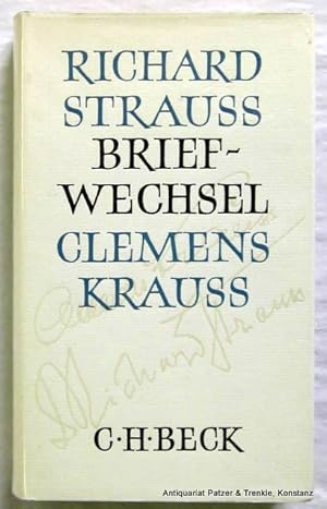 Seller image for Briefwechsel. Ausgewhlt u. herausgegeben von Gtz Klaus Kende u. Willi Schuh. Mnchen, Beck, 1963. Mit 11 Abbildungen im Text u. auf Tafeln. 314 S., 3 Bl. Or.-Lwd. mit Schutzumschlag. for sale by Jrgen Patzer