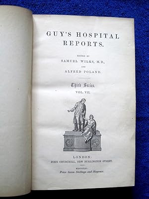 Bild des Verkufers fr Guy's Hospital Reports, 1861, Third Series, Vol VII, zum Verkauf von Tony Hutchinson