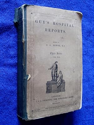 Bild des Verkufers fr Guy's Hospital Reports, 1873 - 1874, Third Series, Vol XIX, zum Verkauf von Tony Hutchinson