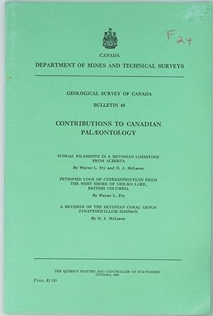 Seller image for Geological Survey of Canada Bulletin 48 Contributions to Canadian Palaeontology for sale by Ainsworth Books ( IOBA)