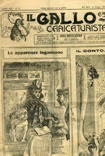 IL GALLO CARICATURISTA, quindicinale (1912 - 1913 - anno XXI- XXII 4 fascicoli)., Sesto San Giova...