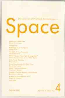 Bild des Verkufers fr The Journal of Practical Applications in Space Volume 3 Issue No. 4 Summer 1992 zum Verkauf von HORSE BOOKS PLUS LLC