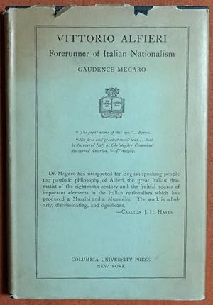 Seller image for Vittorio Alfieri,: Forerunner of Italian nationalism, (Studies in history, economics and public law) for sale by GuthrieBooks