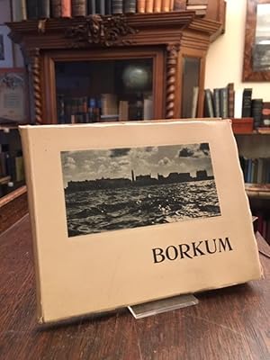 Borkum : Leporello mit 15 montierten fotografischen Tiefdruck-Aufnahmen mit Bezeichnung in Postka...