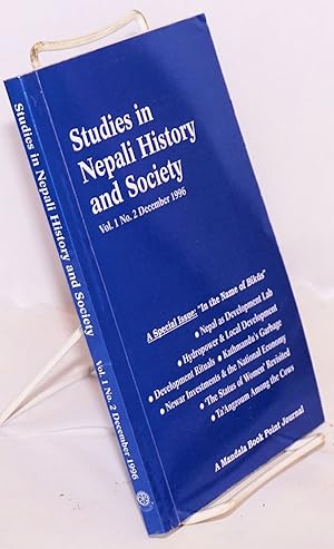 Bild des Verkufers fr Studies in Nepali history and society vol. 1 no. 2 December 1996 zum Verkauf von Bolerium Books Inc.