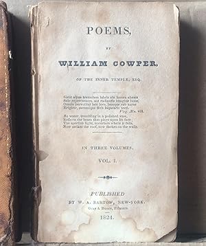 Imagen del vendedor de Poems Of William Cowper Of The Inner Temple, Esq., Volumes I & III only of III a la venta por Legacy Books II