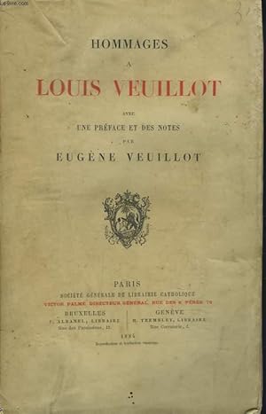 Bild des Verkufers fr HOMMAGES A LOUIS VEUILLOT zum Verkauf von Le-Livre
