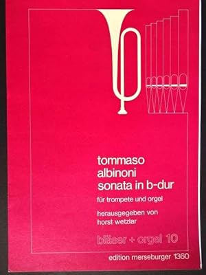 Immagine del venditore per Sonata in B-dur fr Trompete und Orgel. Ausgabe fr Orgel mit berlegter Trompete in C. venduto da Antiquariat Tarter, Einzelunternehmen,