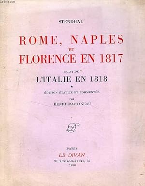 Image du vendeur pour ROME, NAPLES ET FLORENCE EN 1817, Suivi de L'ITALIE EN 1818 mis en vente par Le-Livre