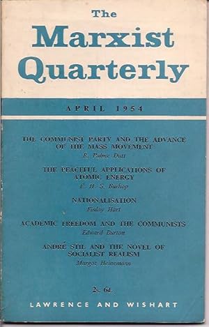 Seller image for Marxist Quarterly, Vol. 1, Number 2, April 1954 for sale by Cragsmoor Books