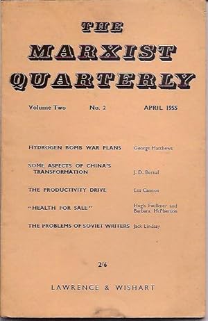 Seller image for Marxist Quarterly, Vol. 2, Number 2, April 1955 for sale by Cragsmoor Books