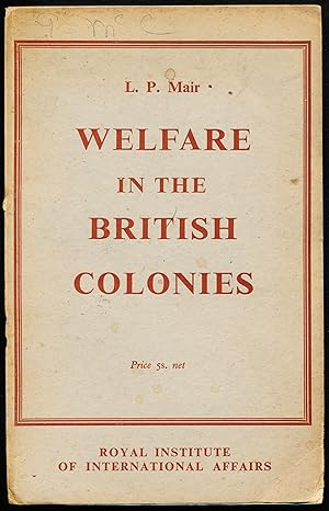 Image du vendeur pour WELFARE IN THE BRITISH COLONIES mis en vente par Alkahest Books