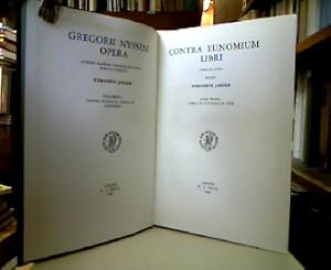 Seller image for Gregorii Nysseni Opera auxilio aliorum virorum doctorum edenda curavit Wernerus Jaeger. Vol. I: Contra Eunomium Libros I-II continens. Vol. II: Contra Eunomium Librum III et refutationem confessionis Eunomi continens. Vol. III, pars I: Opera dogmatica minora pars I edidit Fridericus Mueller. Vol. III, pars II: Opera dogmatica minora ediderunt J. Kenneth Downing, Jacobus A. McDonough, S. J., Hadwiga Hrner. Vol V: In Inscriptiones Psalmorum, In Sextum Psalmum, In Ecclesiasten Homiliae ediderunt Jacobus MC Donough S. J., Paulus Alexander. Vol. VI: In Canticum, Canticorum edidit Hermannus Langerbeck. Vol. VII, Pars I: De Vita Moysis edidit Herbertus Musurillo. Vol. VIII, Pars I: Opera Ascetica ediderunt Wernerus Jaeger, Johannes P. Cavarnos, Virginia Woods Callahan editio photomechanice iterata. Vol. VIII, Pars II: Epistulae edidit Georgius Pasquali editio altera. Vol. IX, Pars I: Sermones ediderunt Gunterus Heil, Adrianus van Heck, Ernestus Gebhardt, Andreas Spira. Vol. X, Tomus 1: Sermo for sale by Antiquariat Michael Solder