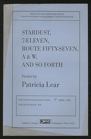 Imagen del vendedor de Stardust, 7 - Eleven, Route 57, A&W, and So Forth a la venta por Between the Covers-Rare Books, Inc. ABAA