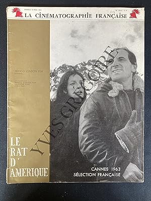 LA CINEMATOGRAPHIE FRANCAISE-N°2016-SAMEDI 18 MAI 1963-LE RAT D'AMERIQUE