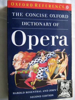 Seller image for THE CONCISE OXFORD DICTIONARY OF OPERA for sale by Librera Maestro Gozalbo