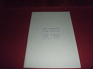 Seller image for Dos oraciones a la Virgen. Con una tempera original de Nicolas Lisa for sale by LIBRERIA ANTICUARIA EPOPEYA
