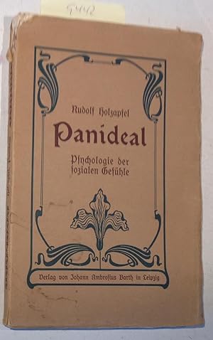Panideal - Psychologie Der Sozialen Gefühle - Mit Einem Vorwort Von E. Mach