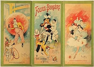 Carte programme des Folies-Bergère, 1897 [lithographie en couleurs]