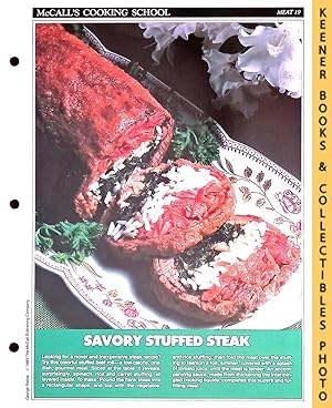 McCall's Cooking School Recipe Card: Meat 19 - Stuffed Flank Steak : Replacement McCall's Recipag...