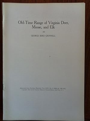 Seller image for Old-time range of Virginia deer, moose, and elk for sale by Epilonian Books