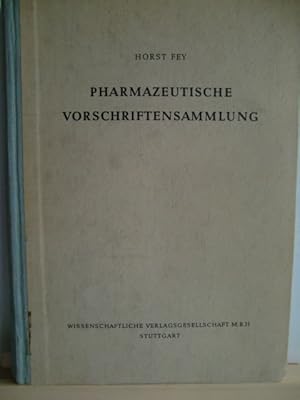 Immagine del venditore per Pharmazeutische Vorschriftensammlung venduto da Herr Klaus Dieter Boettcher