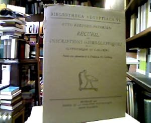 Bild des Verkufers fr Recueil des inscriptions hiroglyphiques de la Glyptothque Ny Carlsberg. Publi avec subvention de la Fondation Ny Carlsberg (= Bibliotheca Aegyptiaca VI). zum Verkauf von Antiquariat Michael Solder