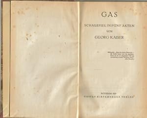 KONVOLUT / 1. GAS, (1. Teil), (Ein Schauspiel in fünf Akten),