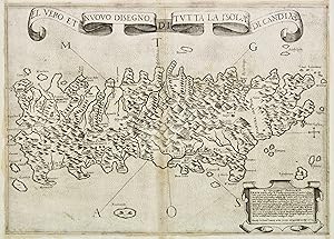 Seller image for El vero et nuovo disegno di tutta la isola di Candia. for sale by libreria antiquaria perini Sas di Perini