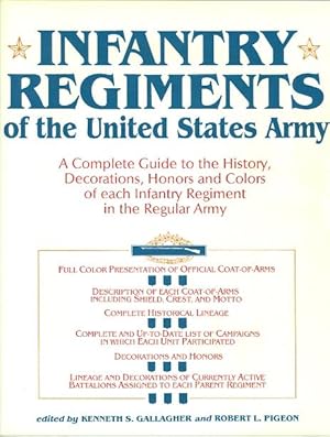 Seller image for INFANTRY REGIMENTS OF THE UNITED STATES ARMY: A COMPLETE GUIDE TO THE HISTORY, DECORATIONS, HONORS AND COLORS OF EACH INFANTRY REGIMENT IN THE REGULAR ARMY. for sale by Capricorn Books