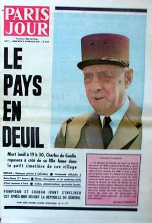 LE PAYS EN DEUIL/CHARLES DE GAULLE