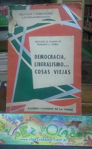 Immagine del venditore per Democracia, Liberalismo. Cosas Viejas venduto da Librera El Pez Volador