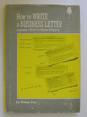 Bild des Verkufers fr How to Write a Business Letter. zum Verkauf von Monkey House Books